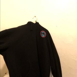 spitfire black sweater hoodie